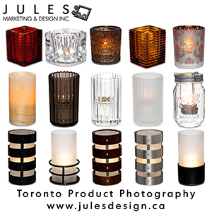 Toronto Glass Candle Product Photography Studio